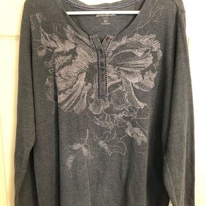 Eddie Bauer dark blue Long Sleeve Tee